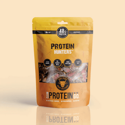 Protein Hunters - Beef Biltong - Cafe - 80g - Cave Sports Nutrition