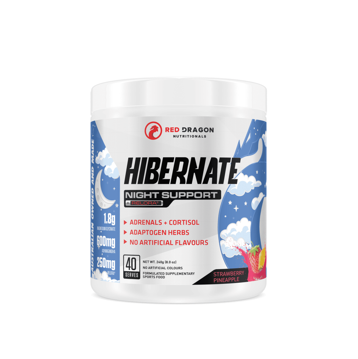 Red Dragon Nutritionals - Hibernate - Supplements - 40 Serves - Cave Sports Nutrition