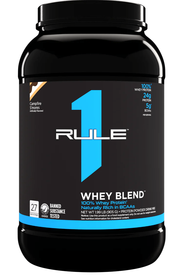 Rule1 Proteins - R1 Whey Blend Protein - Supplements - 2lb - Cave Sports Nutrition