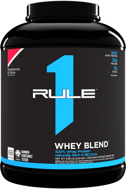 Rule1 Proteins - R1 Whey Blend Protein - Supplements - 5lb - Cave Sports Nutrition