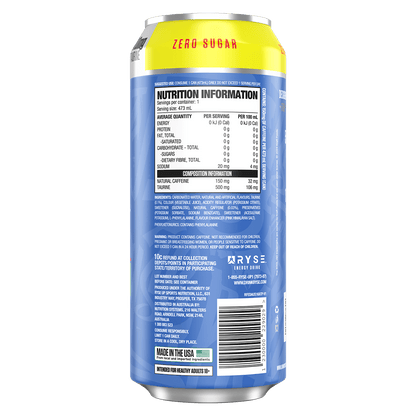 RYSE FUEL Energy Drink - Cafe - Cotton Candy - Cave Sports Nutrition