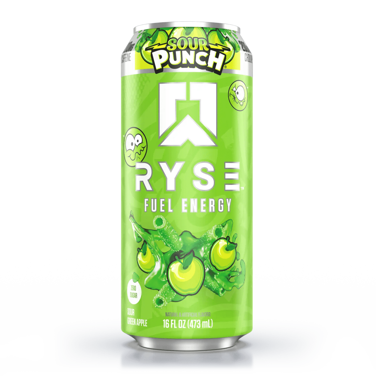 RYSE FUEL Energy Drink - Cafe - Sour Punch® Sour Green Apple - Cave Sports Nutrition