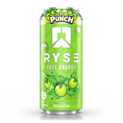 RYSE FUEL Energy Drink - Cafe - Sour Punch® Sour Green Apple - Cave Sports Nutrition