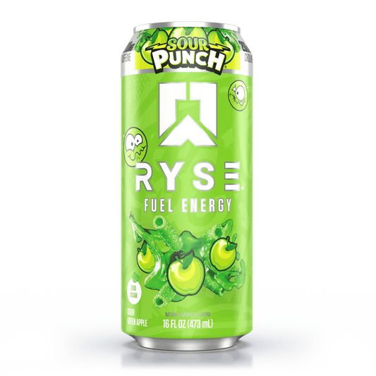 RYSE FUEL Energy Drink - Cafe - Sour Punch® Sour Green Apple - Cave Sports Nutrition