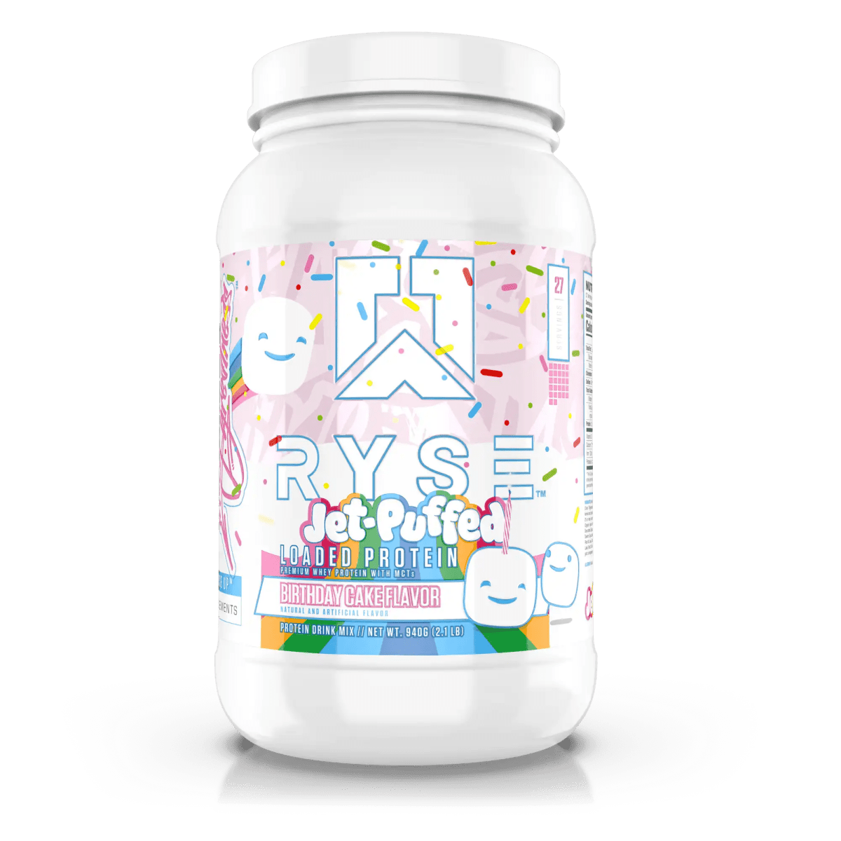 Ryse - Loaded Protein - Supplements - Birthday Cake Jet Puffed - Cave Sports Nutrition