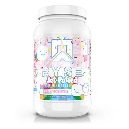 Ryse - Loaded Protein - Supplements - Birthday Cake Jet Puffed - Cave Sports Nutrition