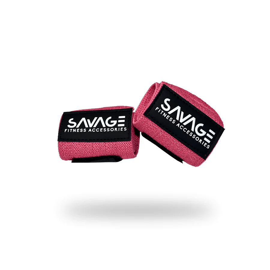 Savage Fitness - Wrist Wraps - Training Accessories - Burnt Pink - Cave Sports Nutrition