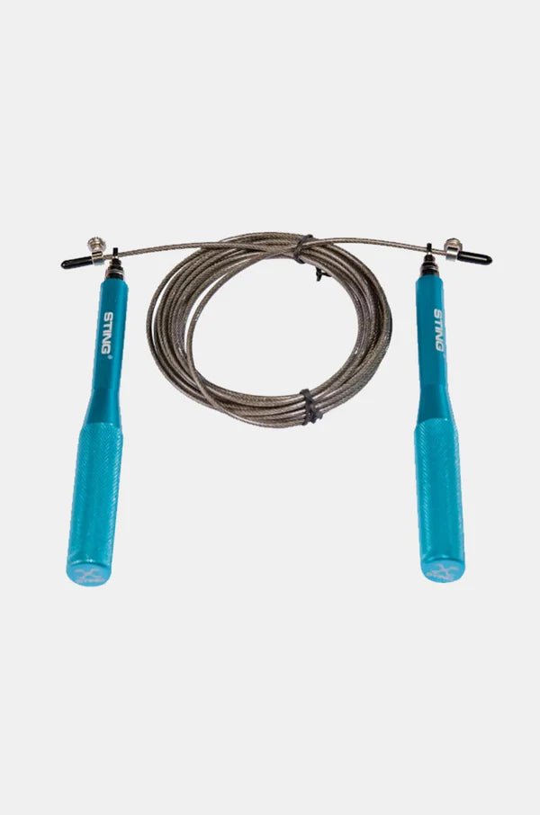 Sting Sports - Viper Cross Train Speed Skipping Rope - Training Accessories - Aqua - Cave Sports Nutrition