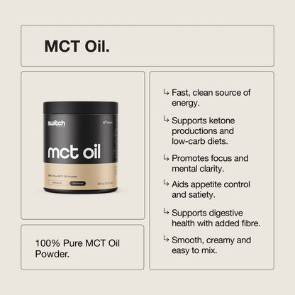 Switch - MCT oil 250g - Supplements - Cave Sports Nutrition