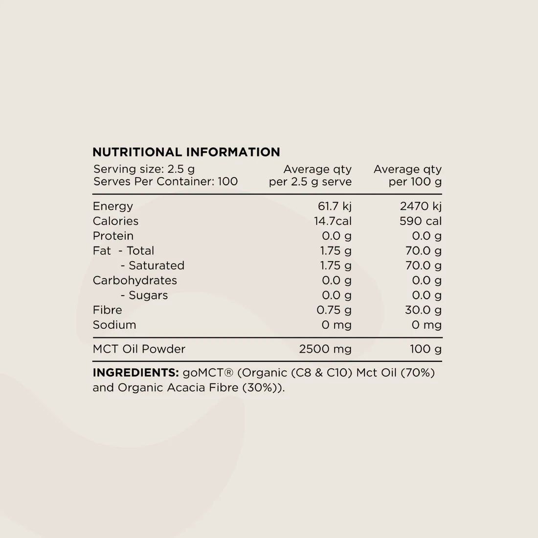 Switch - MCT oil 250g - Supplements - Cave Sports Nutrition