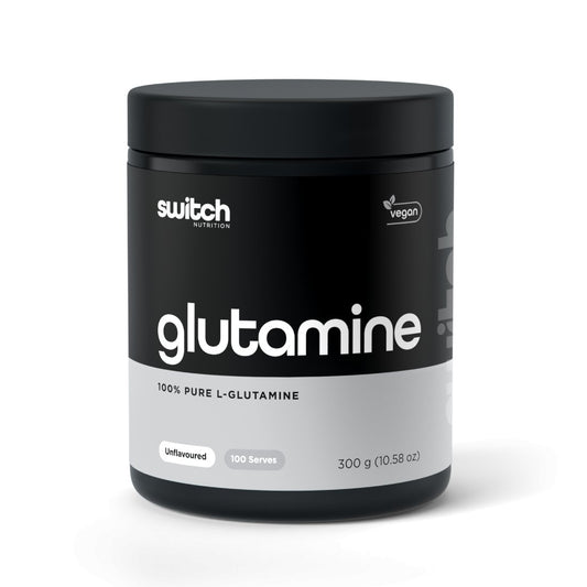 Switch Nutrition - 100% Pure L - Glutamine - Supplements - 100 Serves - Cave Sports Nutrition