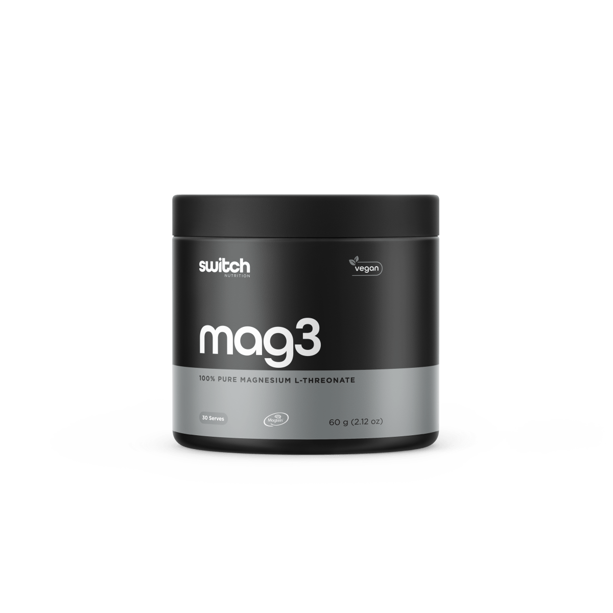 Switch Nutrition - 100% Pure Magnesium L - Threonate Mag3 (Powder) - Supplements - 30 Serves - Cave Sports Nutrition
