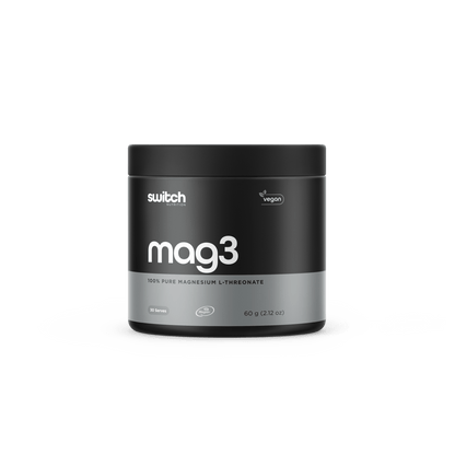 Switch Nutrition - 100% Pure Magnesium L - Threonate Mag3 (Powder) - Supplements - 30 Serves - Cave Sports Nutrition