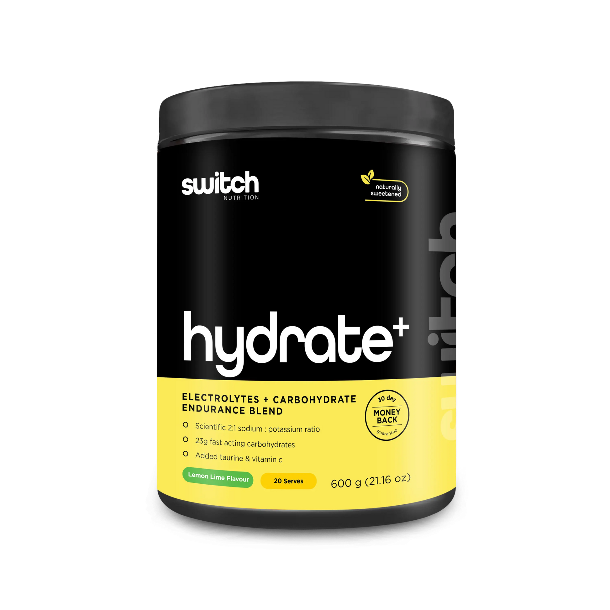 Switch Nutrition - Hydrate+ - Supplements - 20 Serves - Cave Sports Nutrition