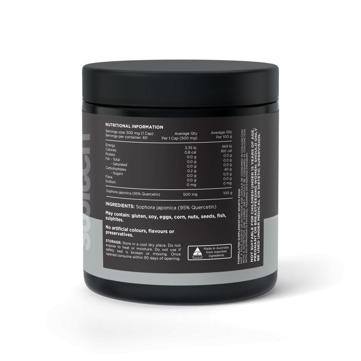 Switch Nutrition - Quercetin (Sophora Japonica) Capsules - Supplements - 60 Serves - Cave Sports Nutrition