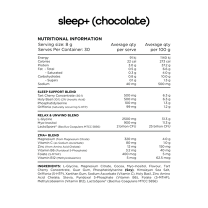 Switch Nutrition - Sleep+ - Supplements - 30 Serves - Cave Sports Nutrition