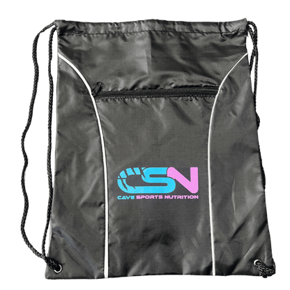 The Cave Gym - Drawstring Bag - Merchandise - Black - Cave Sports Nutrition