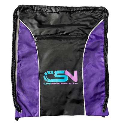 The Cave Gym - Drawstring Bag - Merchandise - Purple - Cave Sports Nutrition