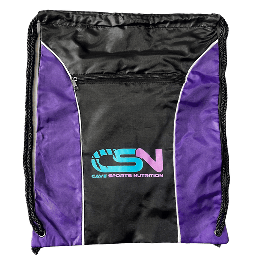 The Cave Gym - Drawstring Bag - Merchandise - Purple - Cave Sports Nutrition