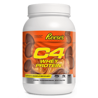 Whey Protein Powder By C4 - Supplements - Reese's Peanut Butter & Chocolate - Cave Sports Nutrition