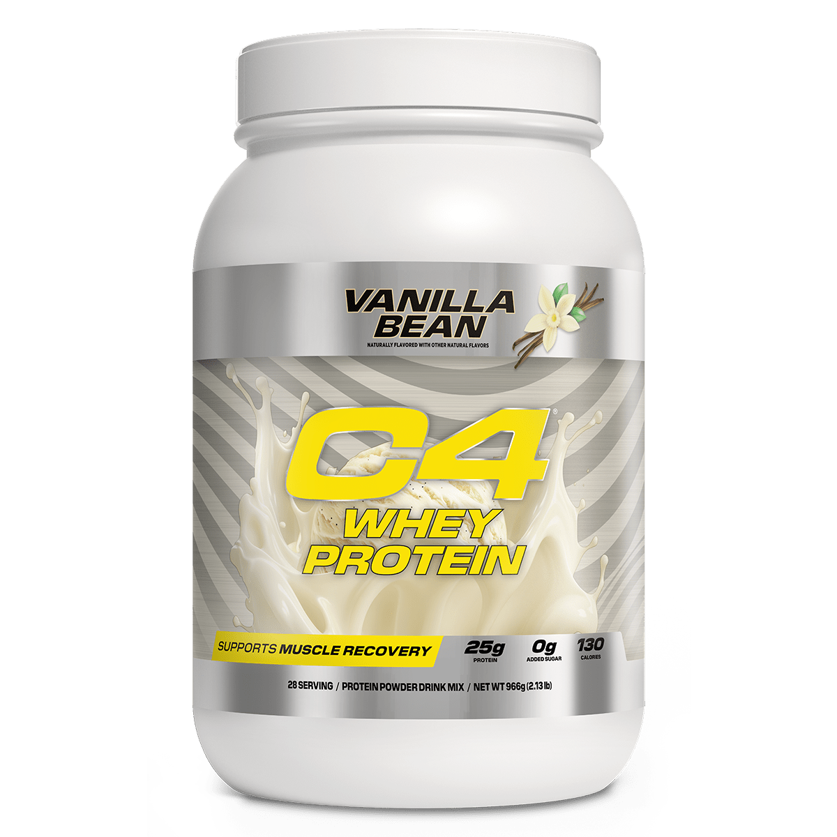 Whey Protein Powder By C4 - Supplements - Vanilla Bean - Cave Sports Nutrition