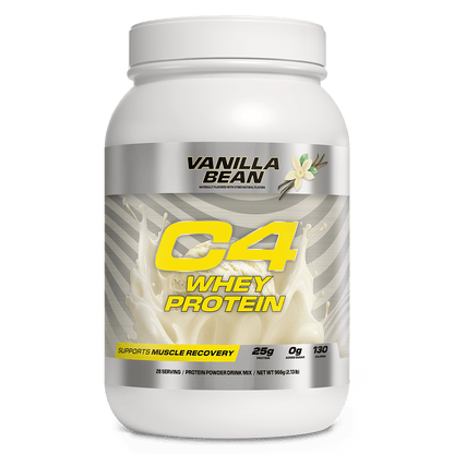 Whey Protein Powder By C4 - Supplements - Vanilla Bean - Cave Sports Nutrition