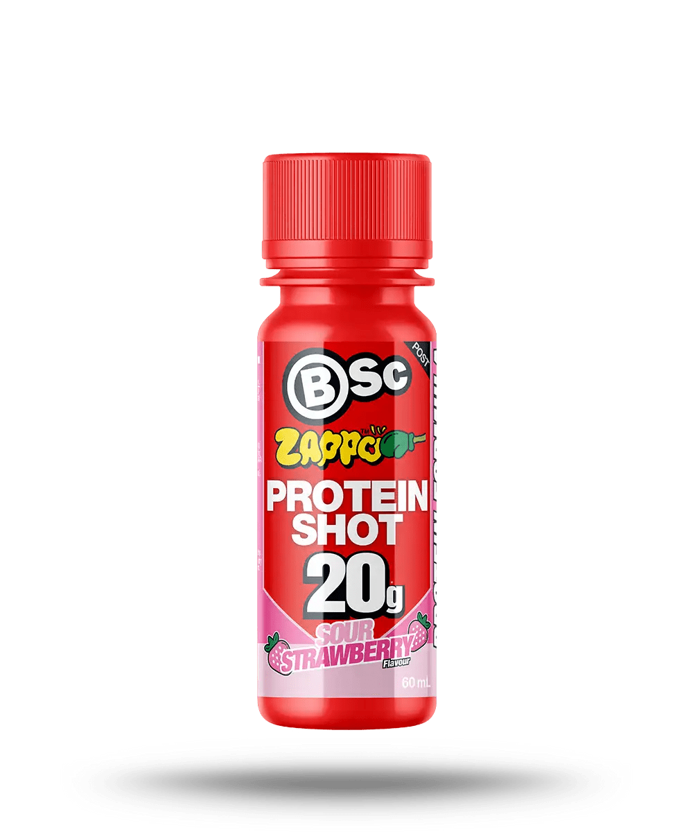 Zappo Protein Shot by BSc - Cafe - Zappo - Sour Strawberry - Cave Sports Nutrition