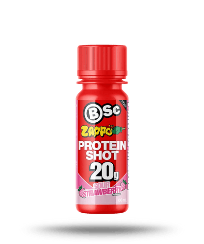 Zappo Protein Shot by BSc - Cafe - Zappo - Sour Strawberry - Cave Sports Nutrition