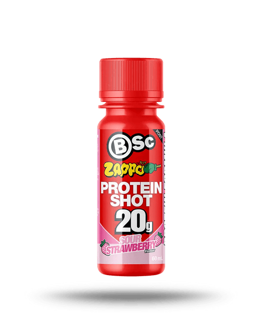 Zappo Protein Shot by BSc - Cafe - Zappo - Sour Strawberry - Cave Sports Nutrition