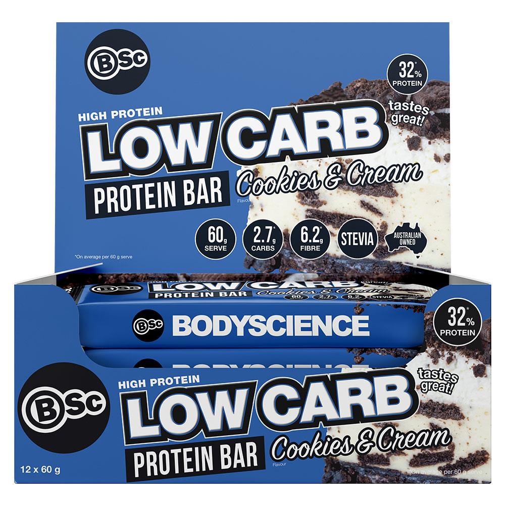 Body Science (BSc) - High Protein Low Carb Bar - Cafe - 60g - Cave Sports Nutrition