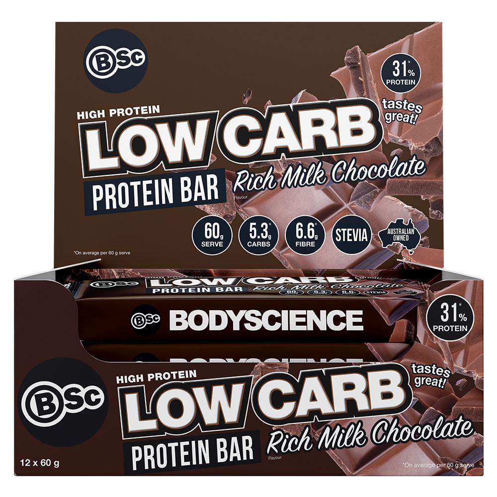 Body Science (BSc) - High Protein Low Carb Bar - Cafe - 60g - Cave Sports Nutrition