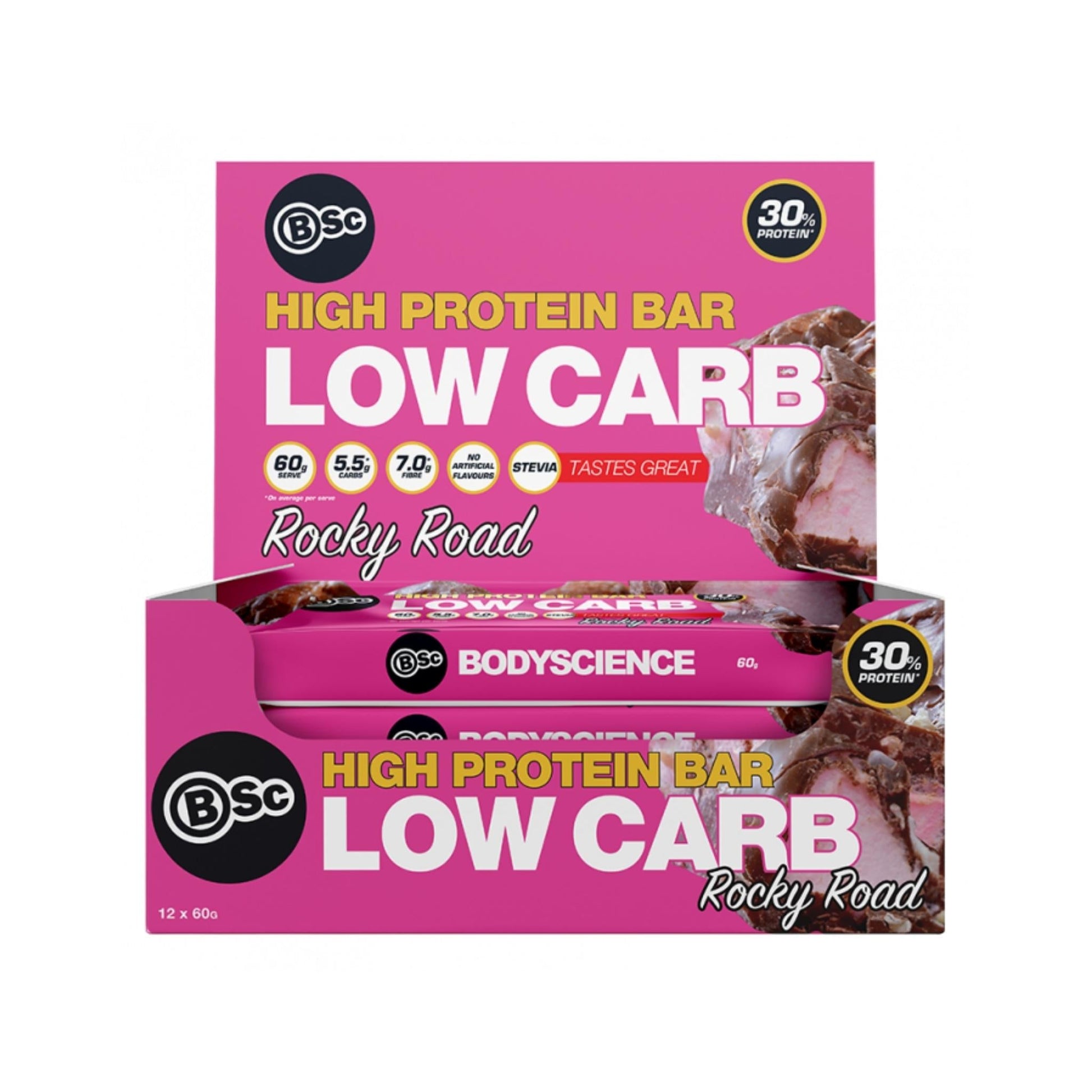 Body Science (BSc) - High Protein Low Carb Bar - Cafe - 60g - Cave Sports Nutrition