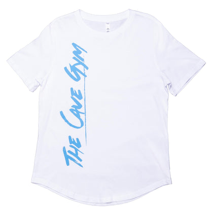 Cave Gym Women's Drop T-Shirt White - Merchandise - X - Small - Cave Sports Nutrition