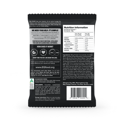 EQ Food - Lean EQ Protein Cookie - Cafe - 1 x Cookie - Cave Sports Nutrition