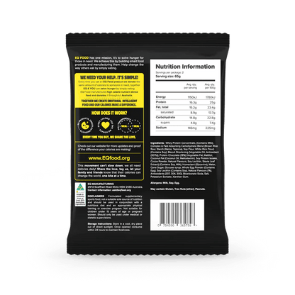 EQ Food - The Growth Protein Cookie - Cafe - 1 x Cookie - Cave Sports Nutrition