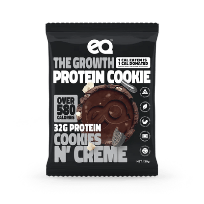 EQ Food - The Growth Protein Cookie - Cafe - 1 x Cookie - Cave Sports Nutrition