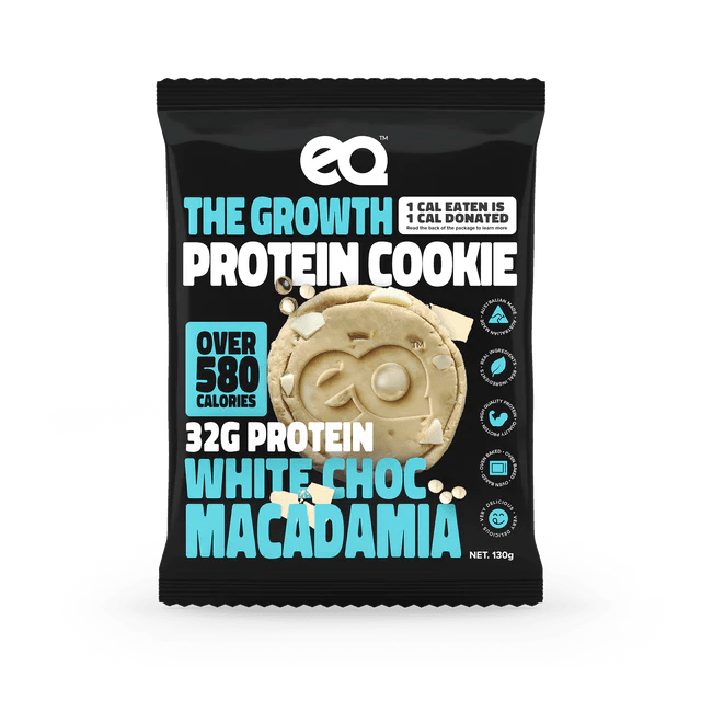 EQ Food - The Growth Protein Cookie - Cafe - 1 x Cookie - Cave Sports Nutrition