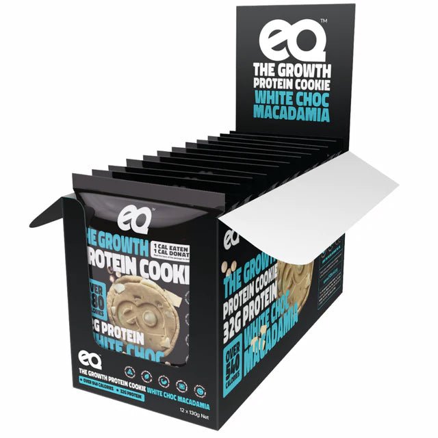 EQ Food - The Growth Protein Cookie - Cafe - 1 x Cookie - Cave Sports Nutrition