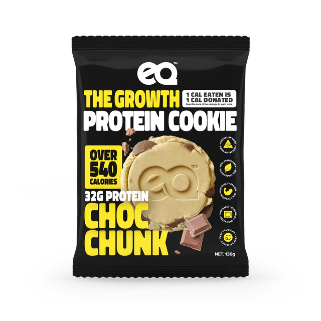 EQ Food - The Growth Protein Cookie - Cafe - 1 x Cookie - Cave Sports Nutrition