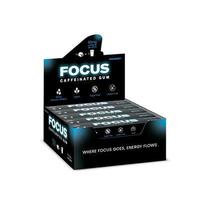 Focus Caffeinated Gum - Supplements - 5 Pieces / 32g - Cave Sports Nutrition