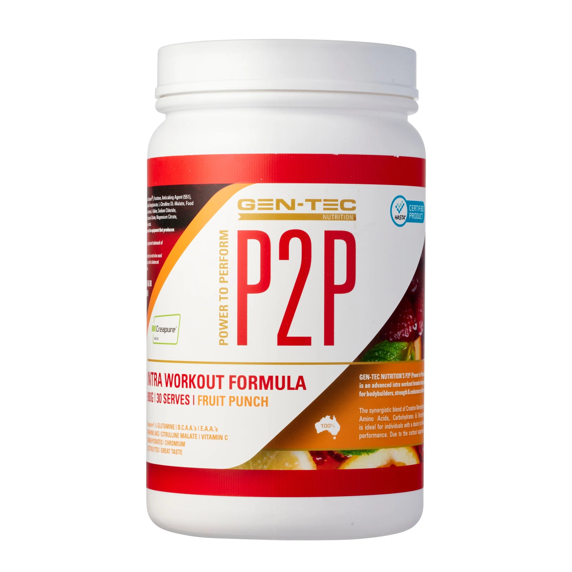 Gen - Tec Nutrition - P2P Power to Perform Intra Workout - Supplements - 900g - Cave Sports Nutrition