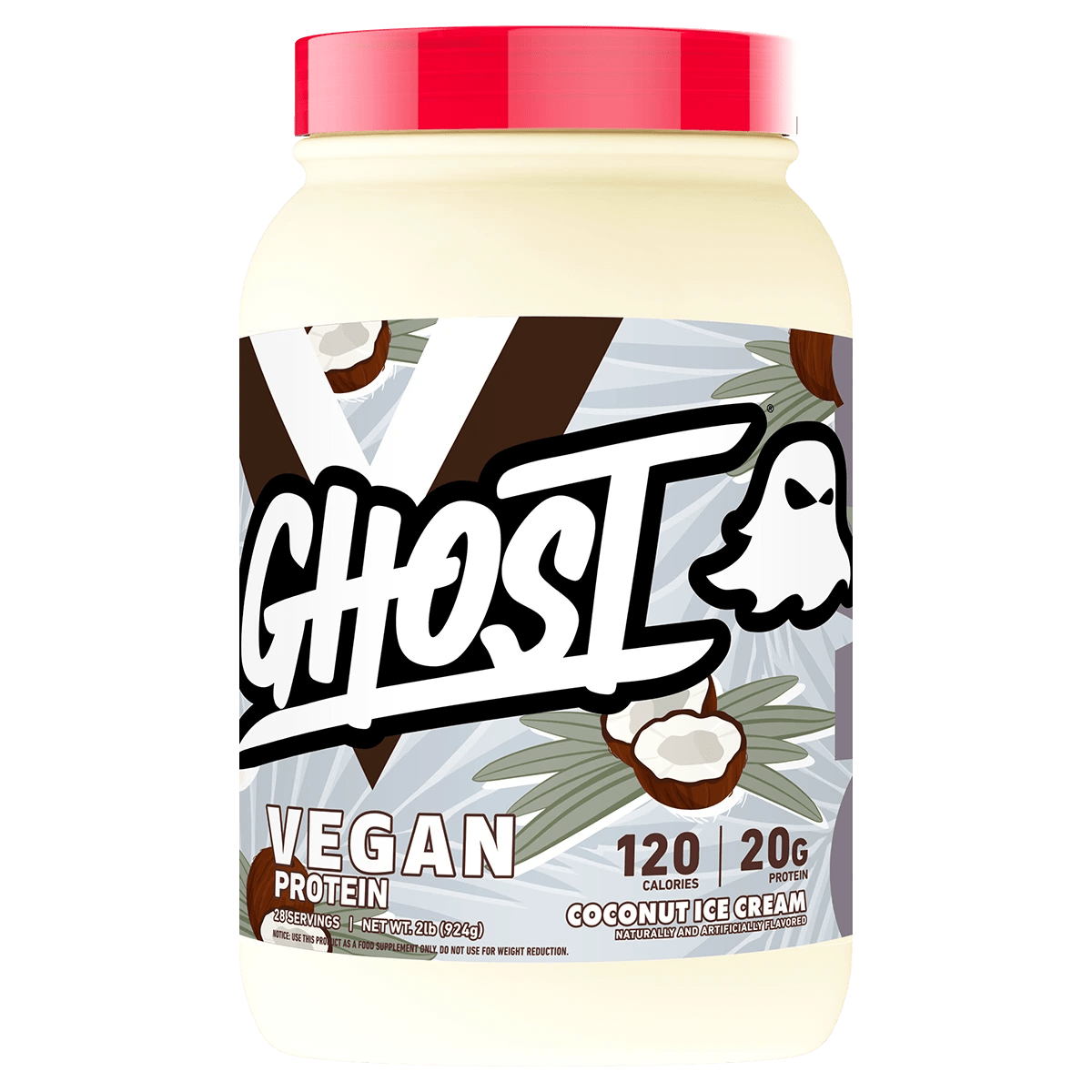 Ghost Lifestyle - Vegan Protein - Supplements - 28 Serves (2lb) - Cave Sports Nutrition