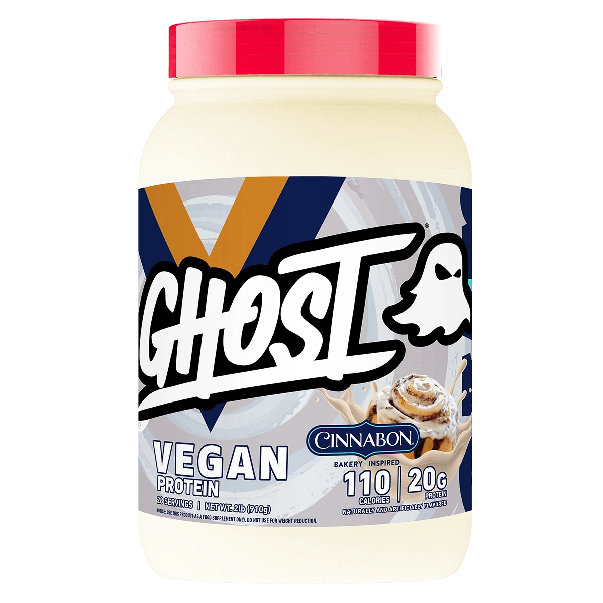 Ghost Lifestyle - Vegan Protein - Supplements - 28 Serves (2lb) - Cave Sports Nutrition