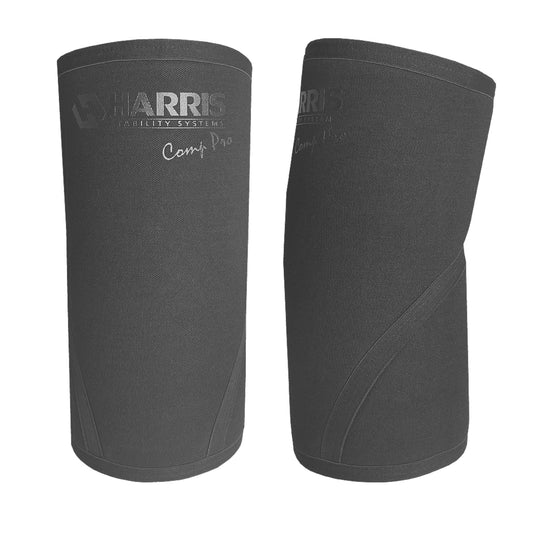 Harris - Knee Sleeves 7mm Neoprene Black Comp Pro - Training Accessories - Black Comp Pro - Cave Sports Nutrition