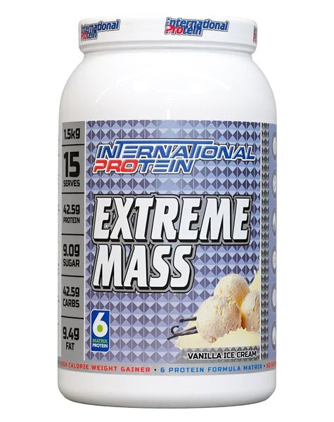 International Protein - Extreme Mass - Supplements - Vanilla Ice Cream - Cave Sports Nutrition