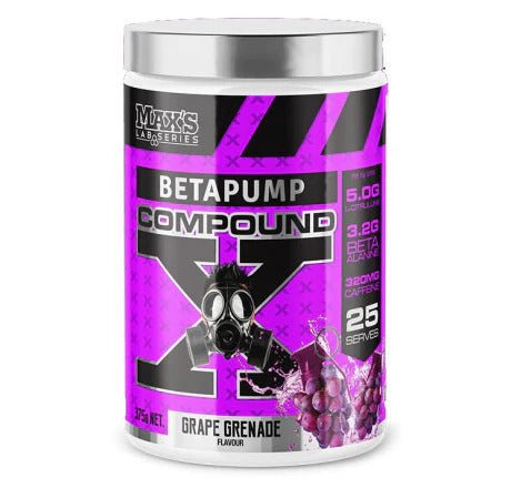 Max's Lab Series - Betapump Compound X - Supplements - 25 Serves - Cave Sports Nutrition