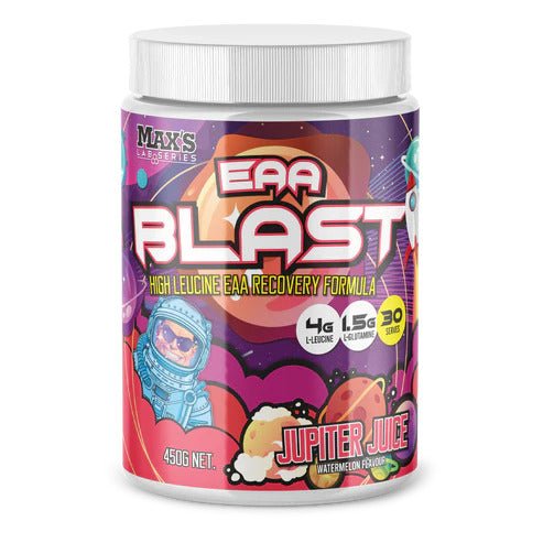 Max's Lab Series - EAA Blast - Supplements - 30 Serves/450g - Cave Sports Nutrition