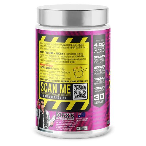 Max's Lab Series - The Gear Juiced 300g - Supplements - 300g - Cave Sports Nutrition