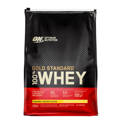 Optimum Nutrition - Gold Standard 100% Whey Protein - Supplements - 4.54kg - Cave Sports Nutrition