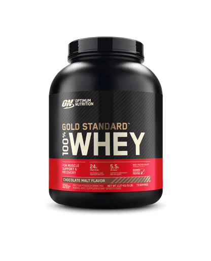 Optimum Nutrition - Gold Standard 100% Whey Protein - Supplements - 2.27kg - Cave Sports Nutrition